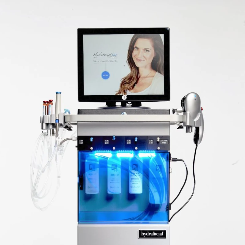 HydraFacial-maskinen som brukes ved klinikken